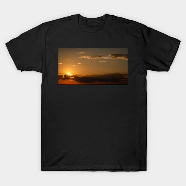 Beautiful Sunrise Near Loiusville, Colorado T-Shirt by jecphotography